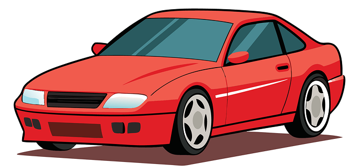 Red car illustration