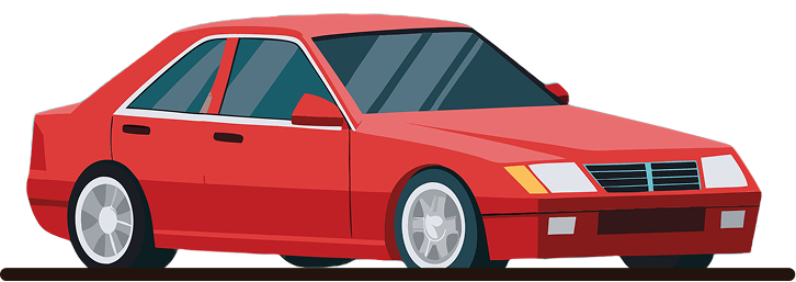 Red car illustration